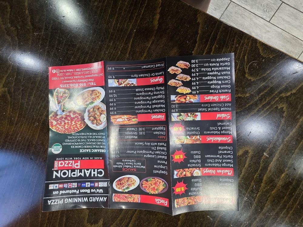 Champion Pizza - Elmont Menu image 4